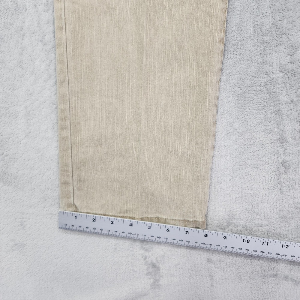 Vintage Christopher & Banks Jeans Womens 6 Beige Mid Rise Straight Leg Stretch - Picture 15 of 16